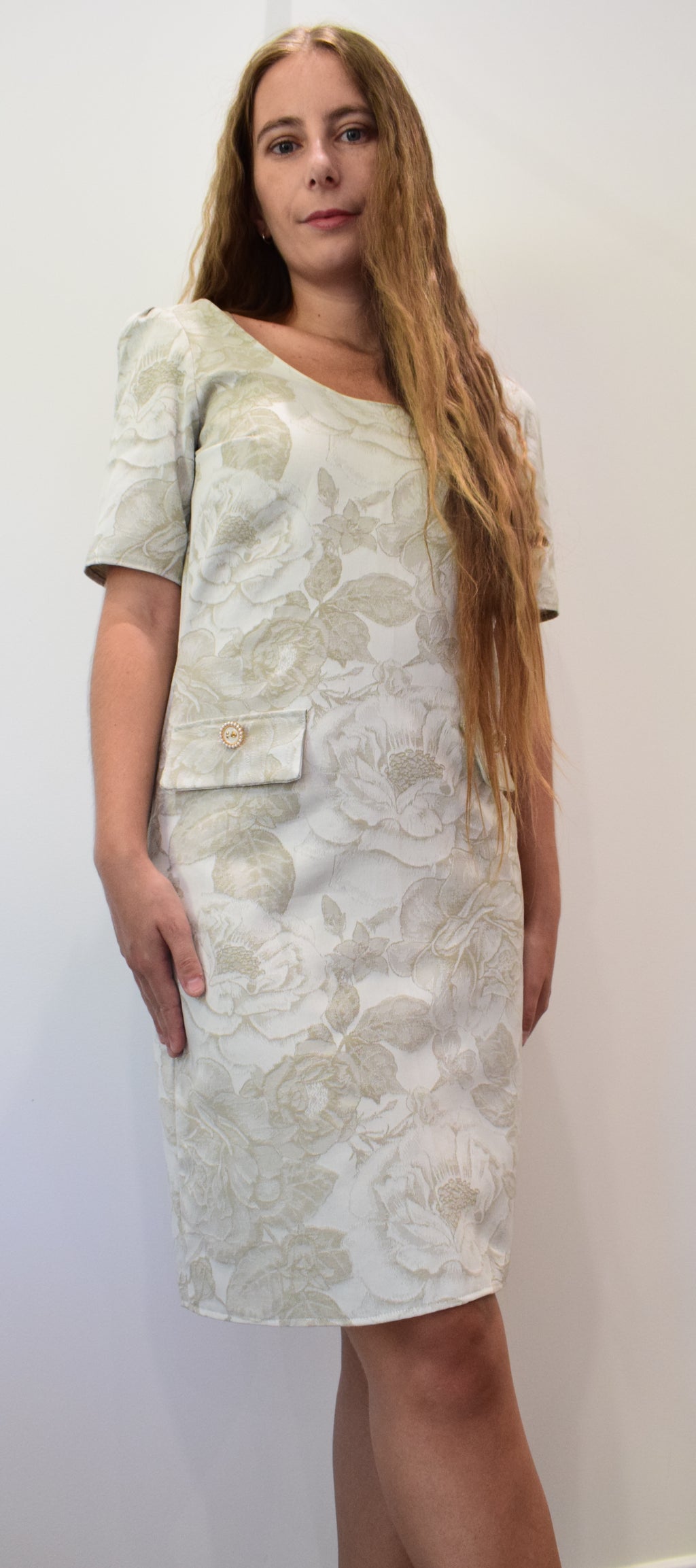 Robe casual ADE en brocart