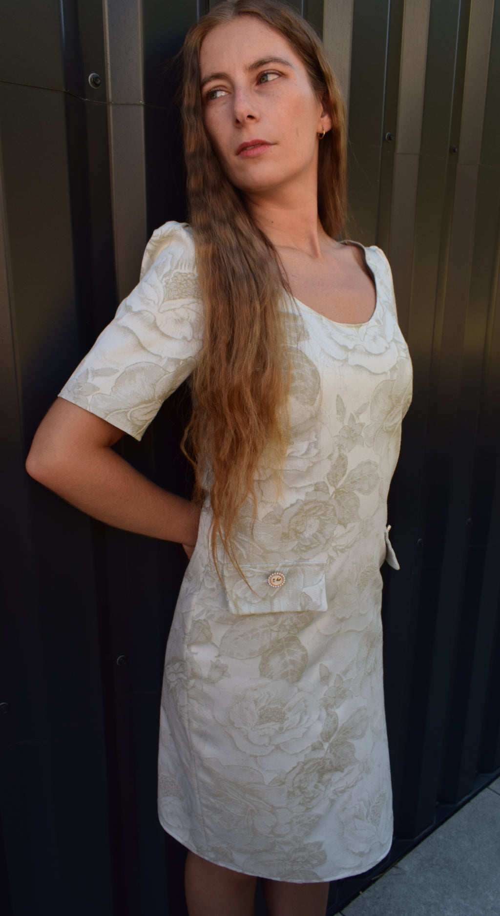 Robe casual ADE en brocart