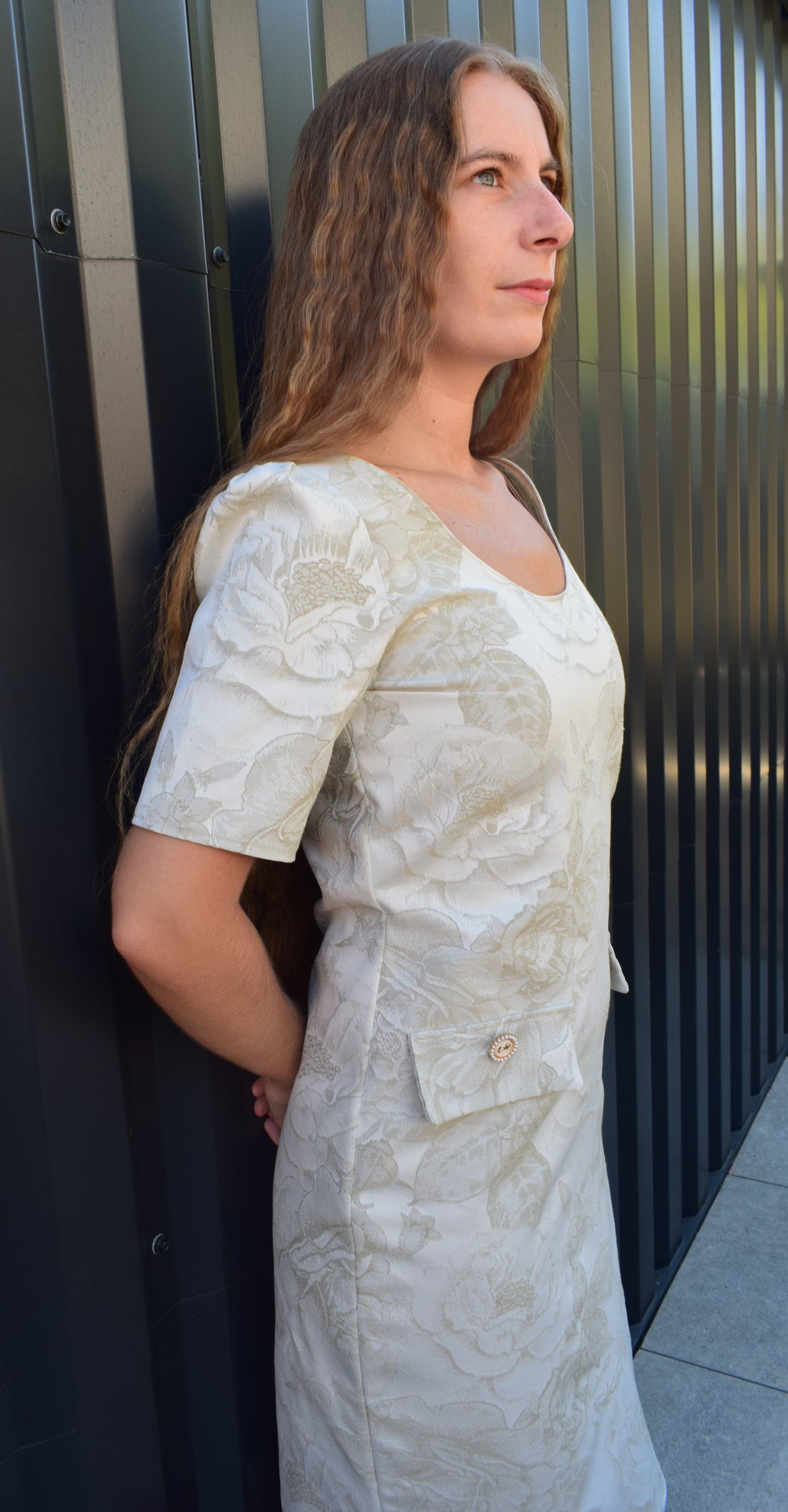 Robe casual ADE en brocart