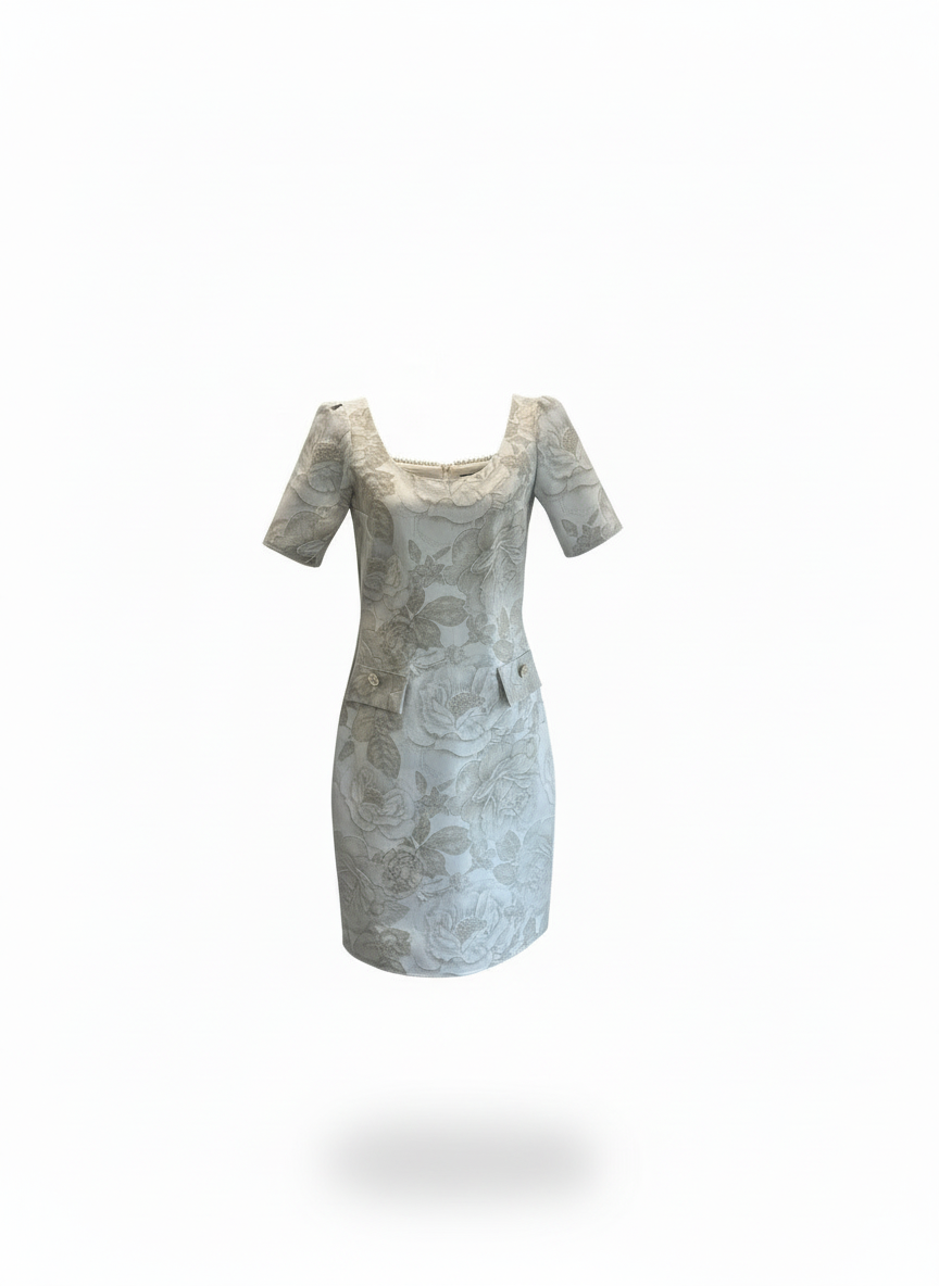 Robe casual ADE en brocart