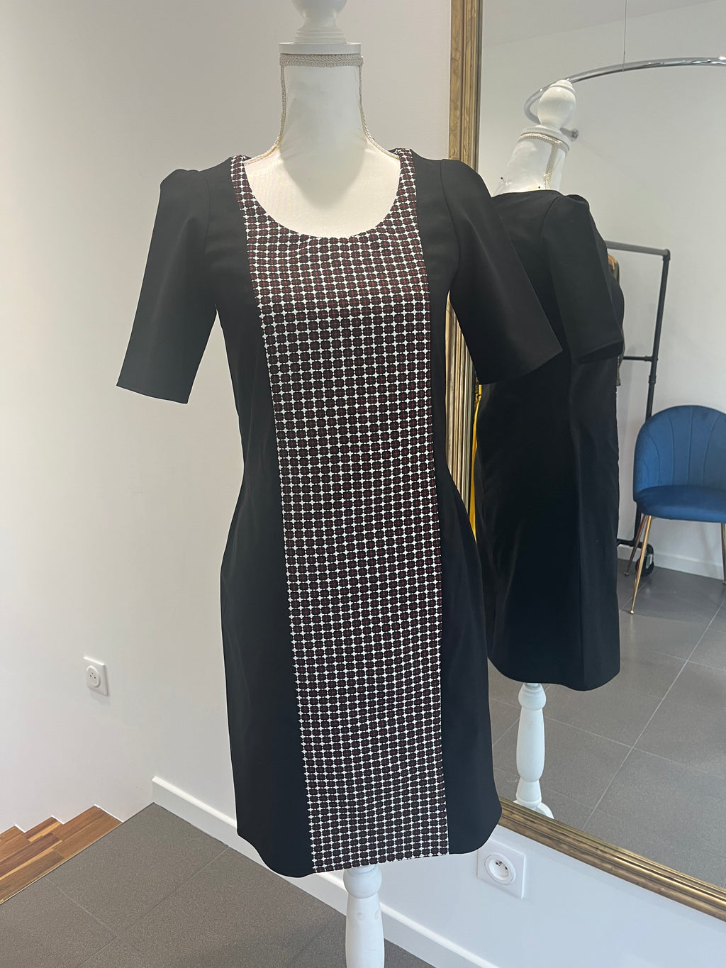 Robe casual AGAYA en laine et tweed