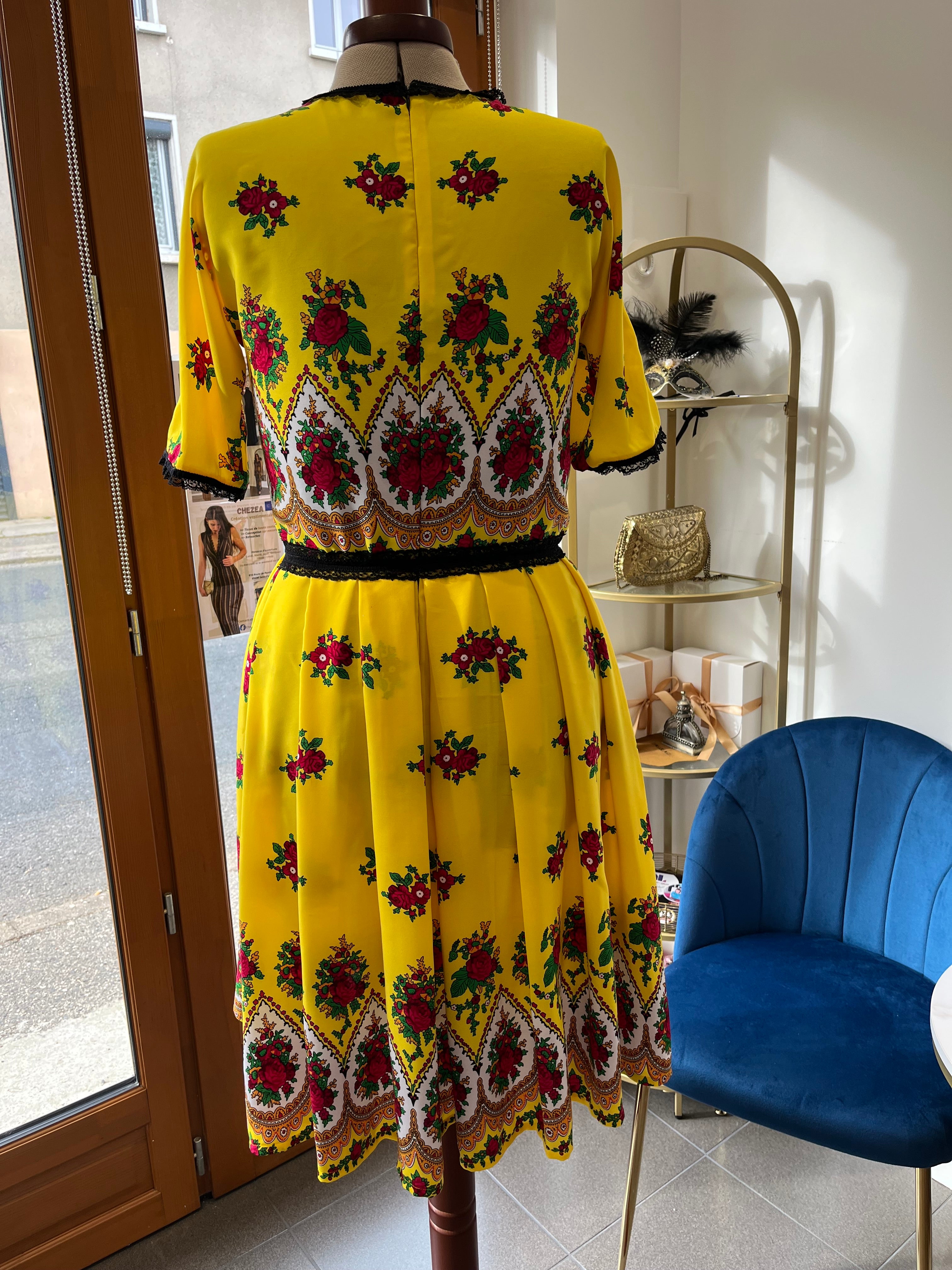 Robe Doina de Dor, fleurie