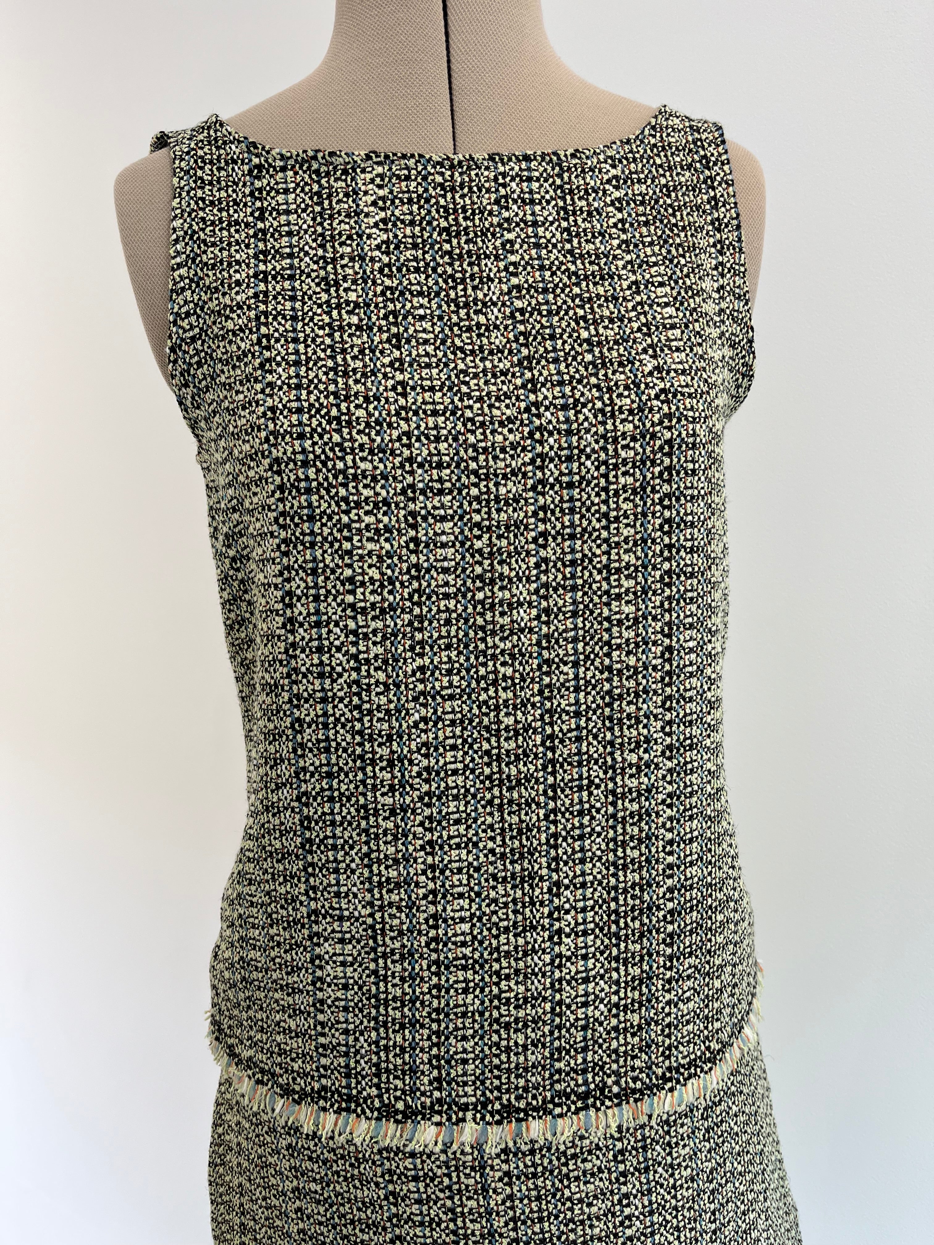 Haut GEORGETTE en tweed