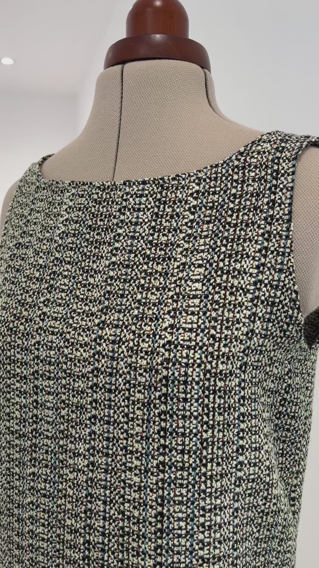 Haut GEORGETTE en tweed